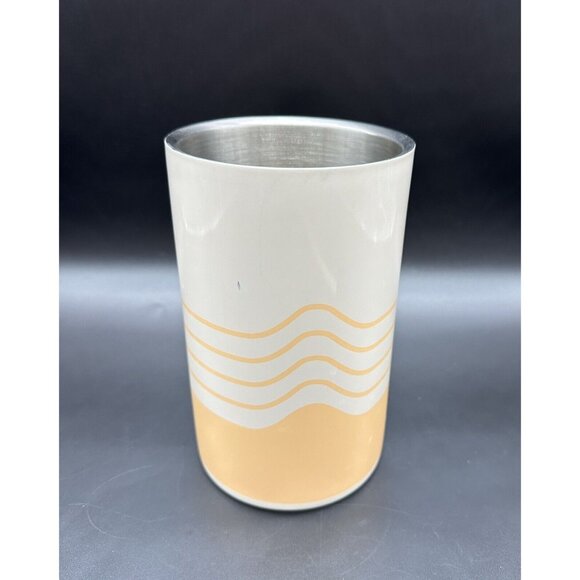 Retro Style Society 6 Mod Wine Chiller Double Wall Stainless Steel Modern Wave - Picture 2 of 11